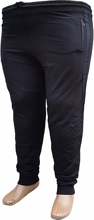 Мужские спортивные брюки больших размеров на манжетах - imagine 1